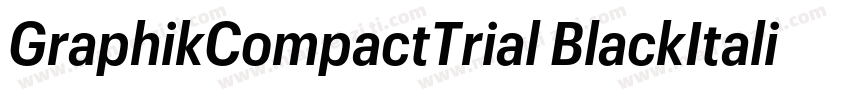 GraphikCompactTrial BlackItalic字体转换